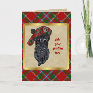 Butter Badge & Tartan Personalized Card