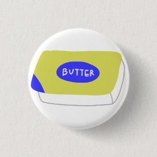Butter Block Baking Enthusiast Gift 1 Inch Round Button