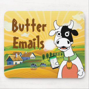 Butter Emails Political Humour Mouse Pad