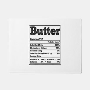 Butter Facts Ingredients Funny Foodies Thanksgivin Doormat