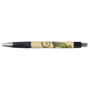 Butter Green Spotted Lizard Named Pen
