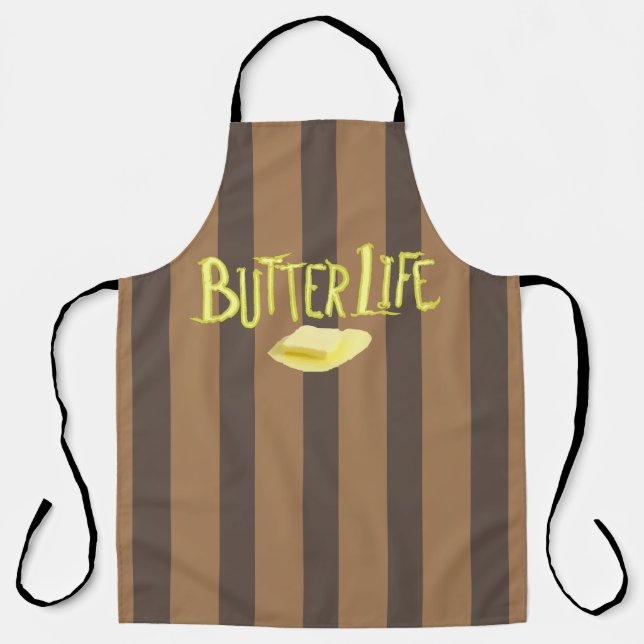 Butter Life Brown Stripes BG Apron (Front)