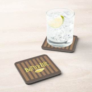 Butter Life Brown Stripes BG Coaster