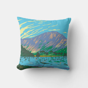 Butter mere Lake Throw Pillow
