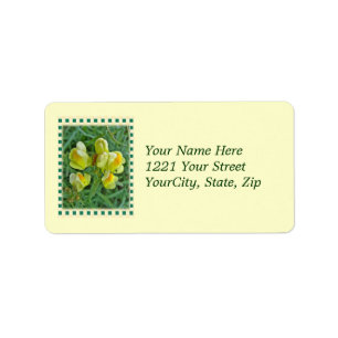 Butter 'n Eggs Wildflower Address Label