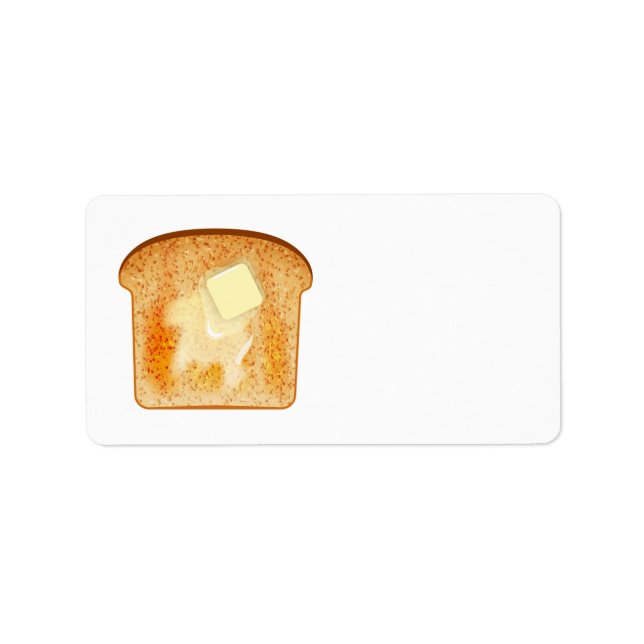 Butter on toast label (Front)