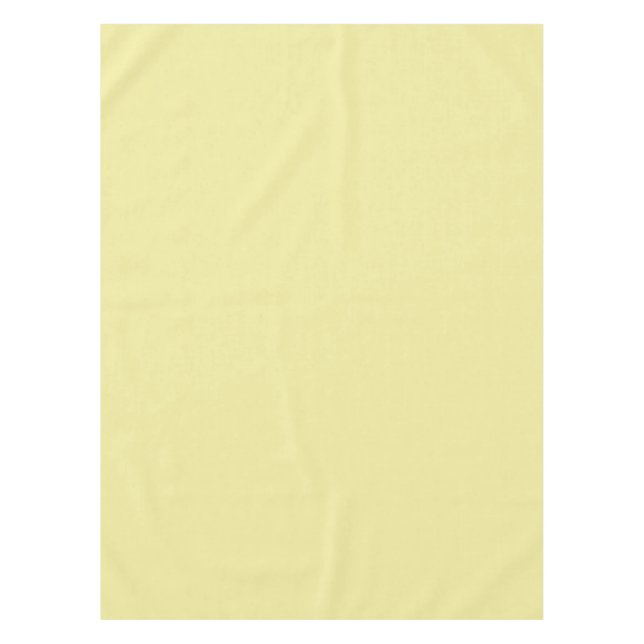Butter Pastel Yellow Solid Colour 2022 Trending Hu Tablecloth (Front)