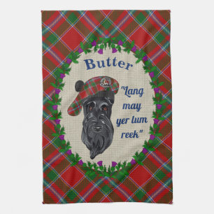 Butter Scottie Dog Kitchen Towel