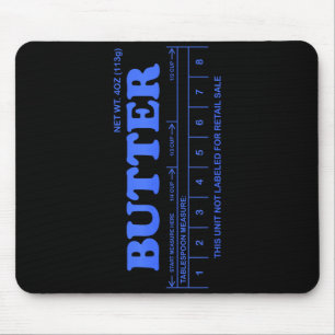 Butter Stick - Blue Funny  Mouse Pad