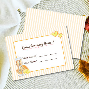 Butter Together, Guess How Many Kisses Bridal Game Enclosure Card