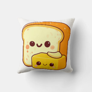 Butter together throw pillow