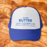 Butter trucker hat<br><div class="desc">Add a fun and quirky accessory to your outfit with our Butter Trucker Hat. This hat features a playful design of a stick of butter, perfect for adding a touch of humour to your style. Whether you're out running errands, heading to the beach, or just want to make a statement,...</div>