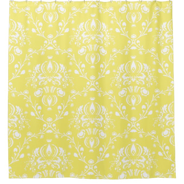 Butter Yellow and White Damask (Front)