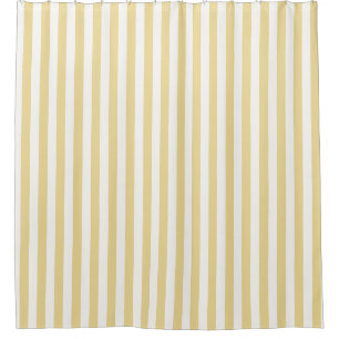 Butter Yellow and White Wide Pastel Stripe