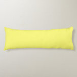 Butter Yellow Body Pillow<br><div class="desc">Known for its warm tone,  buttery shades of yellow add instant cheer and a sense of comfort to any space,  while easily complementing other hues. An inviting neutral that sits between pale yellow and creamy off-white,  it can be used in both traditional and modern designs.</div>