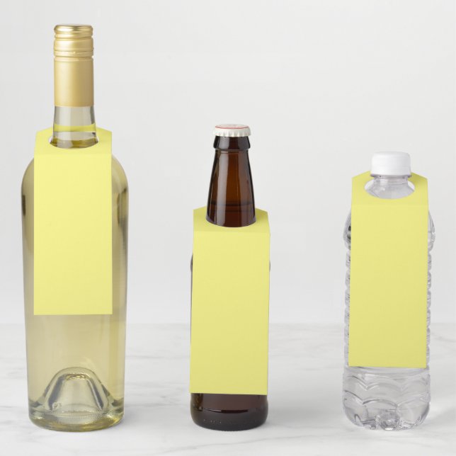 Butter Yellow Bottle Tag (In Situ)