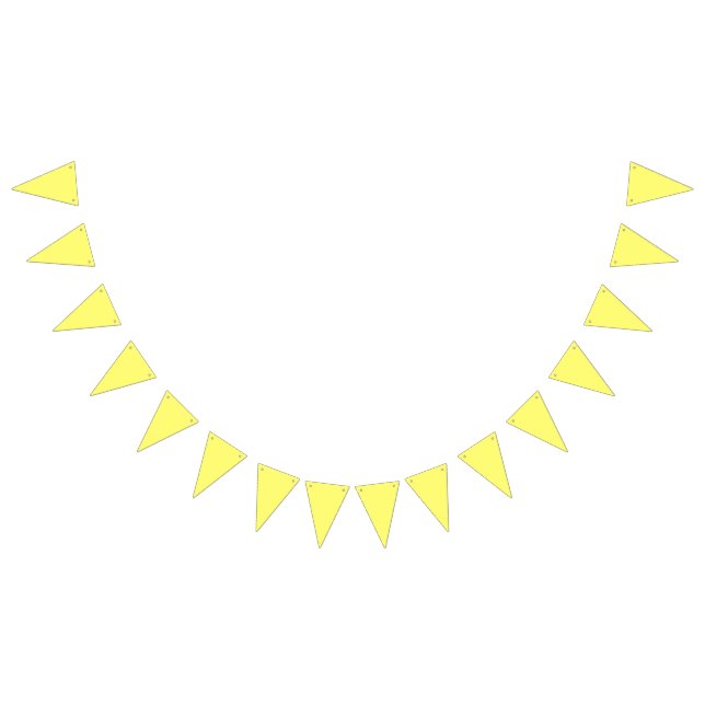 Butter Yellow Bunting Flags (All)