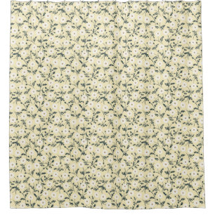 Butter Yellow Cream Modern Farmhouse Daisy Pattern