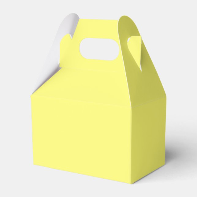 Butter Yellow Favor Box (Front Side)