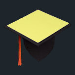 Butter Yellow Graduation Cap Topper<br><div class="desc">Known for its warm tone,  buttery shades of yellow add instant cheer and a sense of comfort to any space,  while easily complementing other hues. An inviting neutral that sits between pale yellow and creamy off-white,  it can be used in both traditional and modern designs.</div>