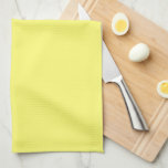 Butter Yellow Kitchen Towel<br><div class="desc">Known for its warm tone,  buttery shades of yellow add instant cheer and a sense of comfort to any space,  while easily complementing other hues. An inviting neutral that sits between pale yellow and creamy off-white,  it can be used in both traditional and modern designs.</div>