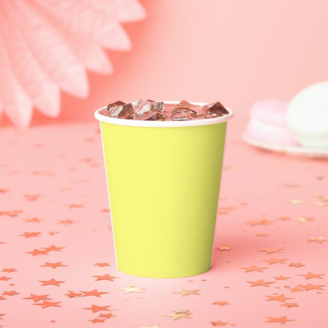 Butter Yellow Paper Cups (Insitu)