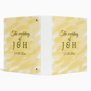 Butter yellow pastel the wedding of couple name le binder