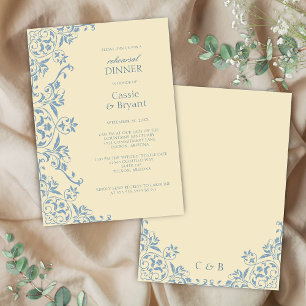 Butter Yellow Rehearsal Dinner Invitation