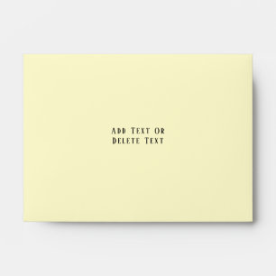 Butter-Yellow Rose Bouquet Wedding Photo Custom Envelope