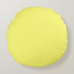 Butter Yellow Round Pillow<br><div class="desc">Known for its warm tone,  buttery shades of yellow add instant cheer and a sense of comfort to any space,  while easily complementing other hues. An inviting neutral that sits between pale yellow and creamy off-white,  it can be used in both traditional and modern designs.</div>