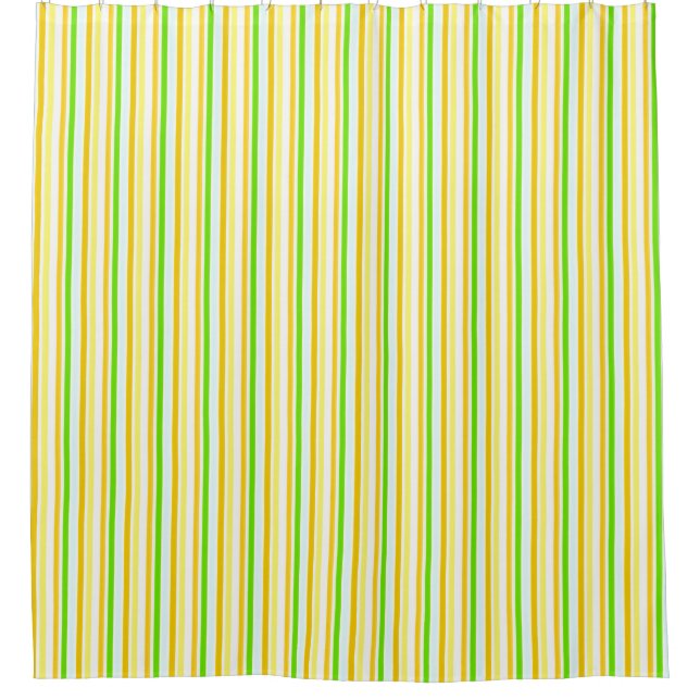 Butter Yellow  Soft Green Stripes (Front)