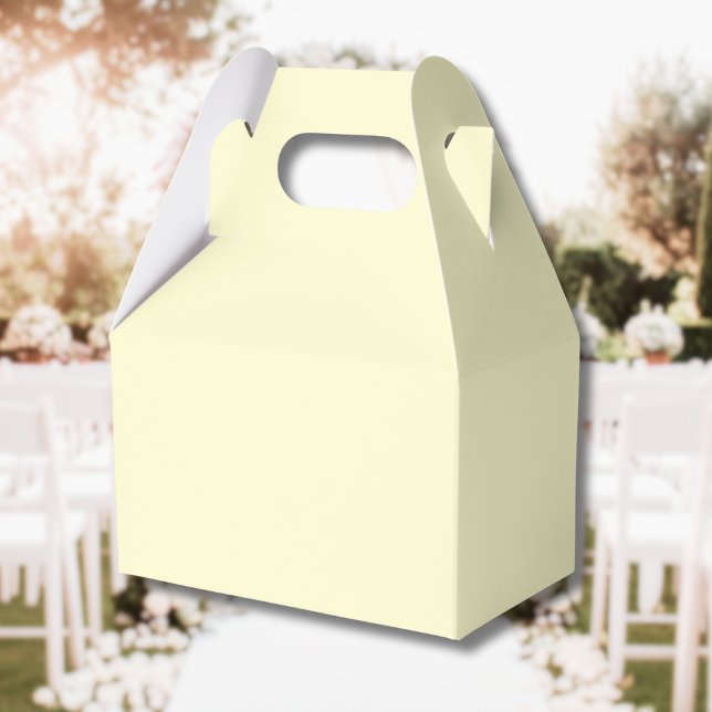 Butter Yellow Solid Colour | Classic Elegant Favor Box (Creator Uploaded)