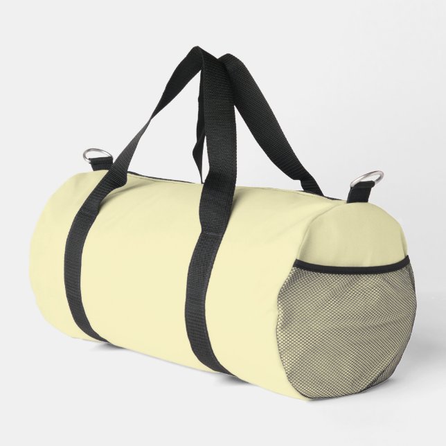 Butter Yellow Solid Colour Duffle Bag (Right Corner)