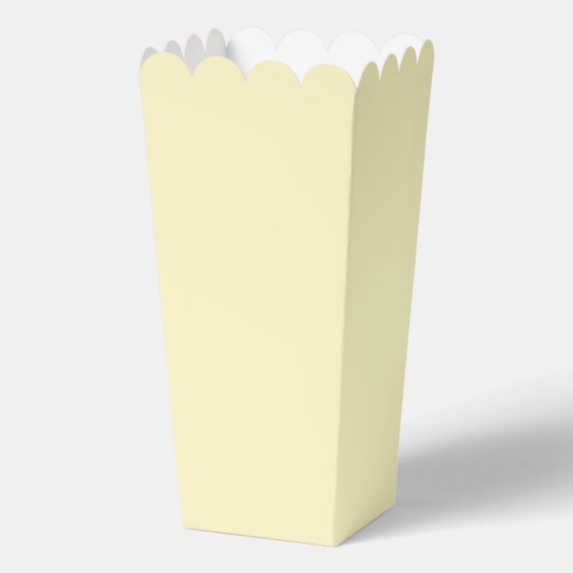 Butter Yellow Solid Colour Favor Box (Front)