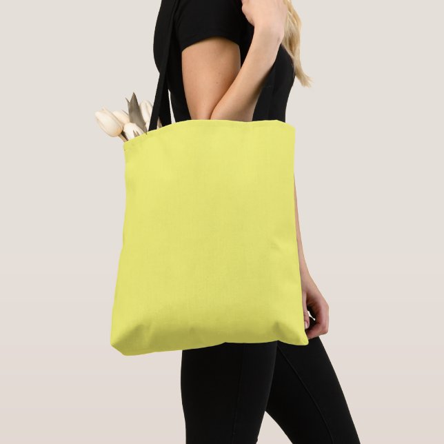 Butter Yellow Tote Bag (Close Up)