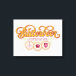 BUTTERBEER™ Available At Wizarding Taverns Canvas Print<br><div class="desc">Raise a glass to the wizarding world with this charming Butterbeer™ design! Featuring elegant, swirling typography and a warm, vintage-inspired color palette, this artwork celebrates the most beloved drink in magical history. Accented with playful details and references to iconic wizarding taverns like the Three Broomsticks™, the Leaky Cauldron™, and the...</div>