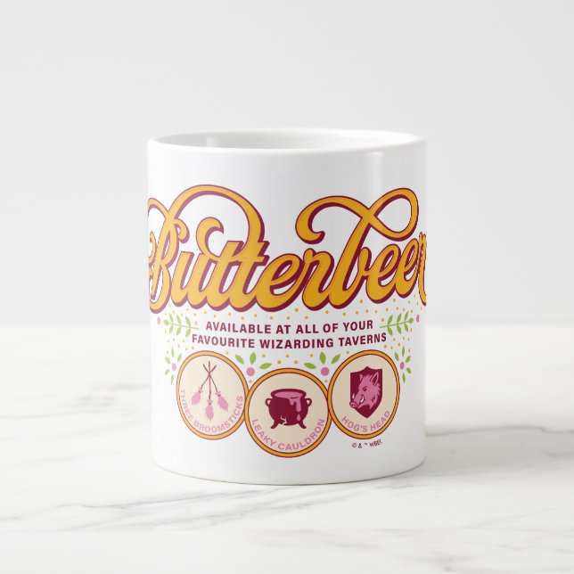 BUTTERBEER™ Available At Wizarding Taverns Large Coffee Mug (Front)