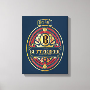 BUTTERBEER™ Vertical Logo Canvas Print