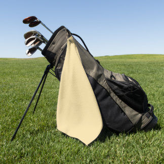 Buttercream Colour Minimalist Soft Pastel Yellow Golf Towel