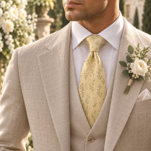 Buttercream Garden Tie