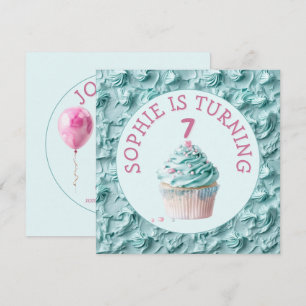 Buttercream Icing Party Birthday  Invitation