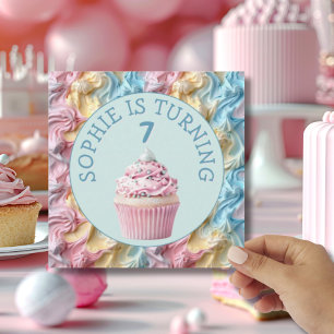 Buttercream Icing Party Birthday  Invitation