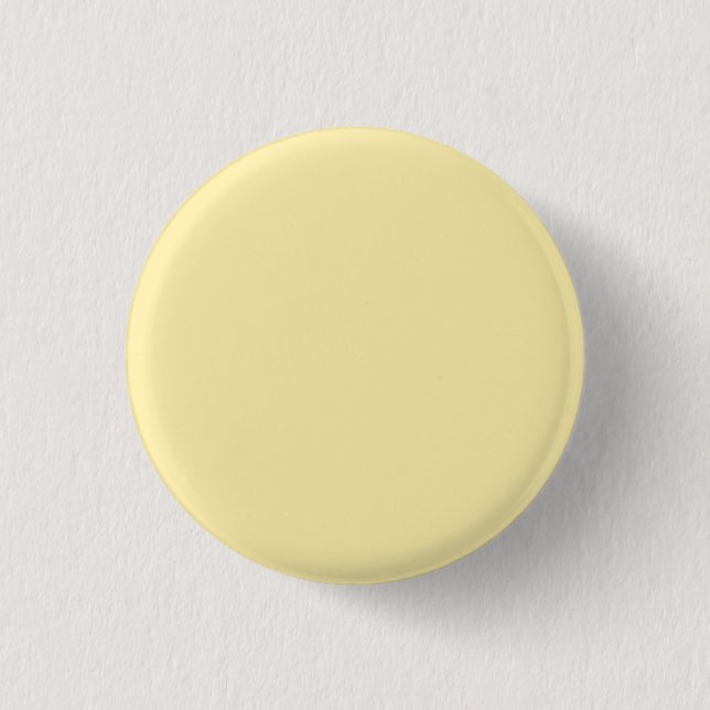 Buttercream Solid Colour 1 Inch Round Button (Front)