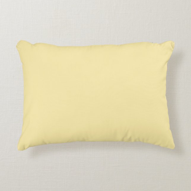 Buttercream Solid Colour Accent Pillow (Front)