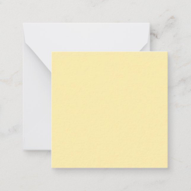 Buttercream Solid Colour Card (Front)