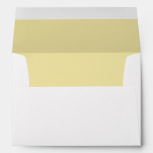 Buttercream Wedding Elegant Modern Return Address Envelope