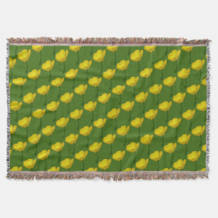 Buttercup Blanket Yellow Buttercup Throw Blanket