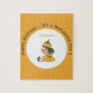 Buttercup Child Whimsical Flower Party Collection Jigsaw Puzzle