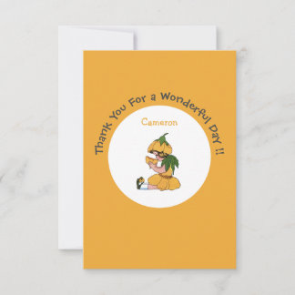 Buttercup Child Whimsical Flower Party Collection Thank You Card
