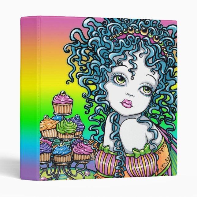 "Buttercup" Cup Cake Couture Rainbow Fairy Binder (Front/Spine)